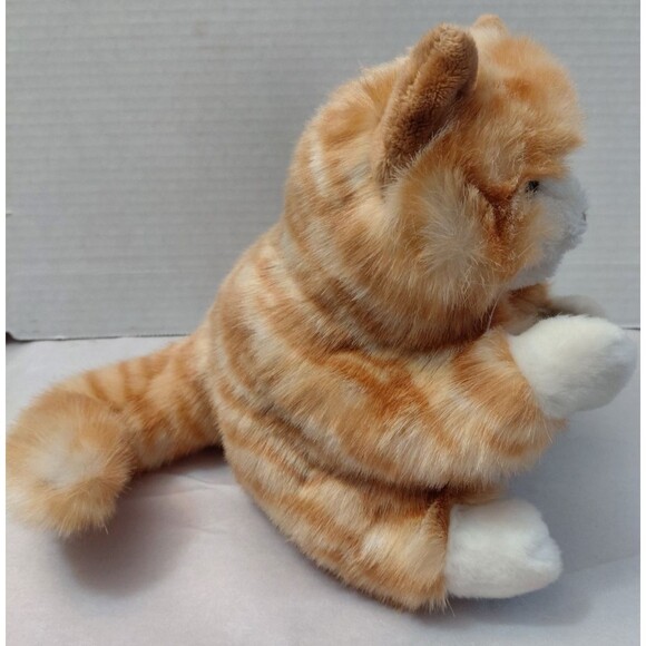 Folkmanis Cat Puppet Orange Tabby Kitten Chunky Body Animal Learning 9" - Picture 2 of 8